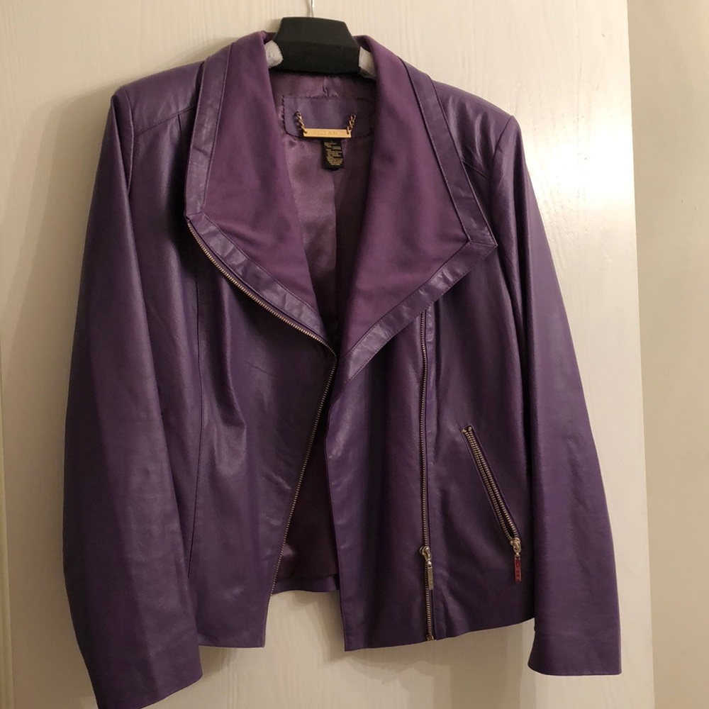 IMAN platinum buttery soft  lamb leather jacket